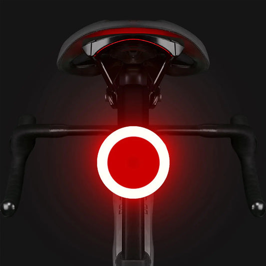 YUERWOVER Rechargeable Bike Tail Light LED Bicycle Rear Light Cycling Night Essential Bright Seat Back Safety Lamp Ring Shape 5 Modes Warning Waterproof Flash MTB Light for Men Women Kids(Ring)