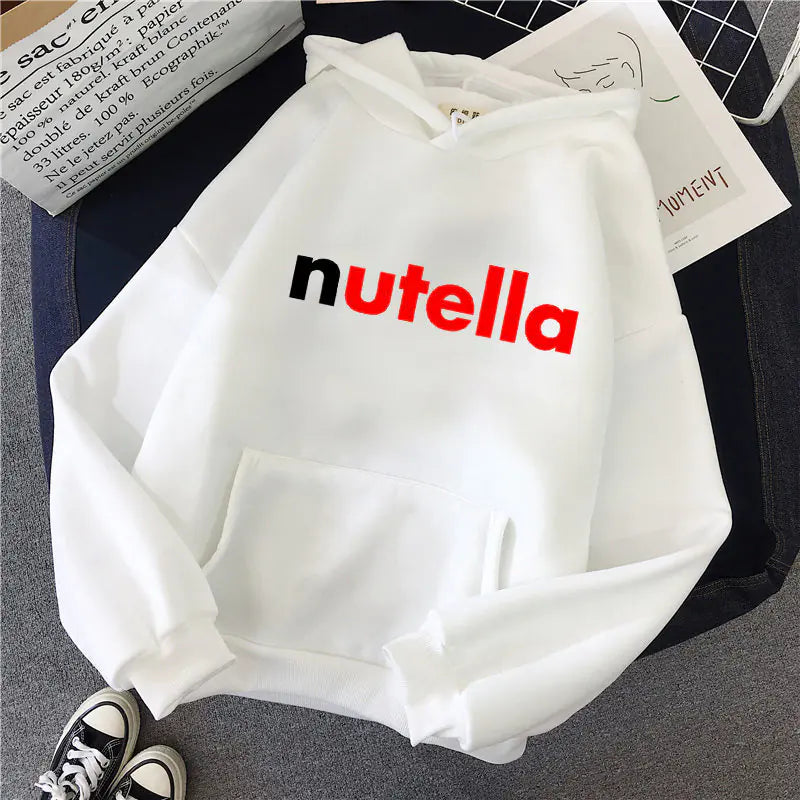 Ladies Casual Printed Hoodie Sweatshirt