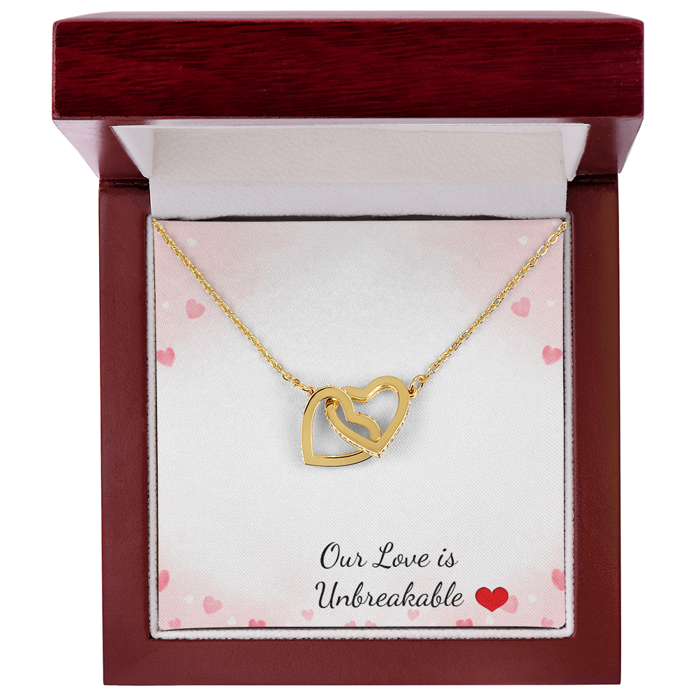 Beautiful interlocked heart necklace