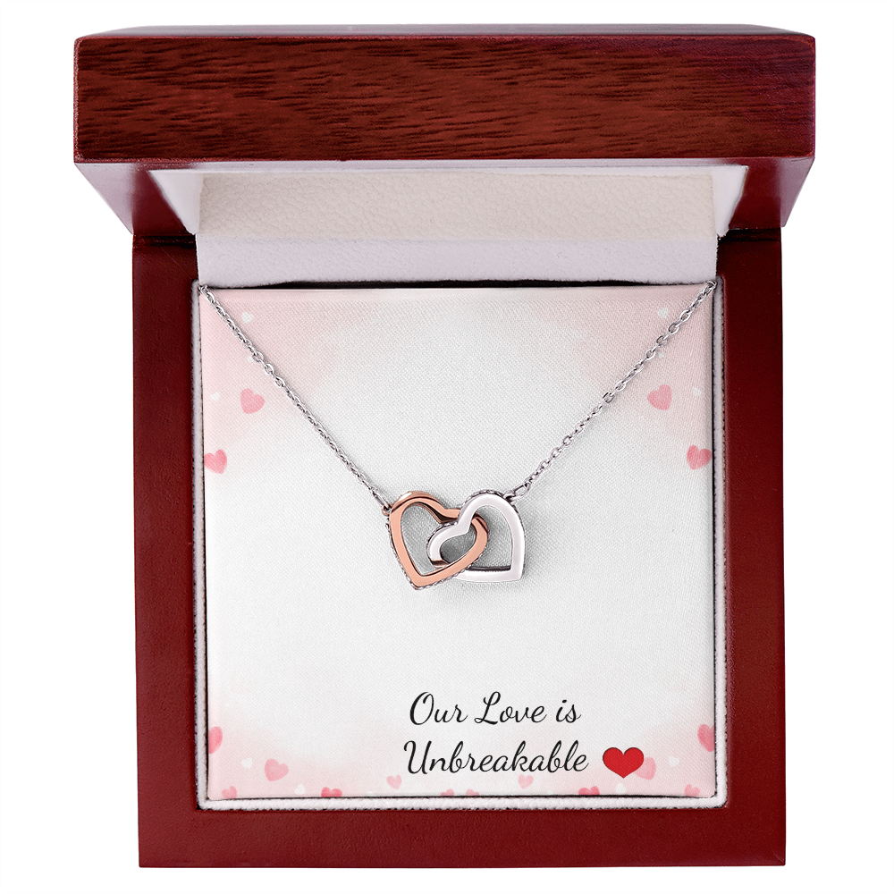 Beautiful interlocked heart necklace