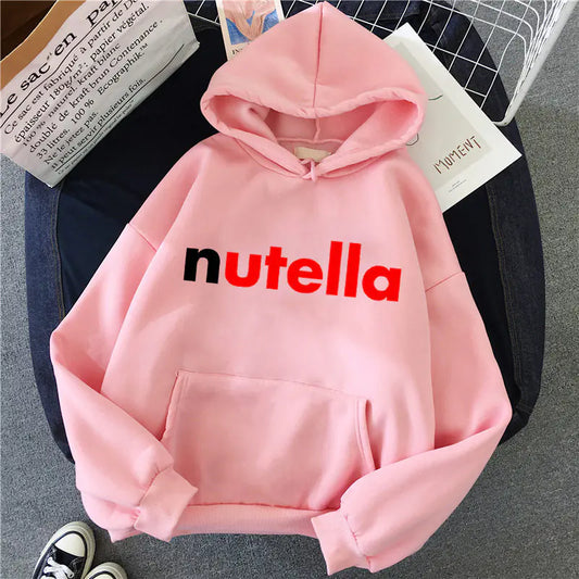 Ladies Casual Printed Hoodie Sweatshirt