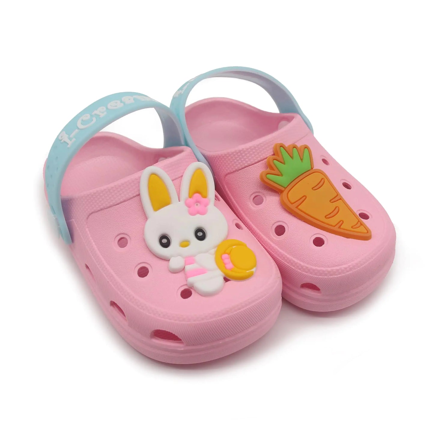 icosylify Toddler Shoes Clogs Slide Sandals for 0-8yrs Kids Unisex for Girls and Boys Garden Shoes Cartoon Slides Slip-Resistance Sandals Beach Pool Slippers Pink