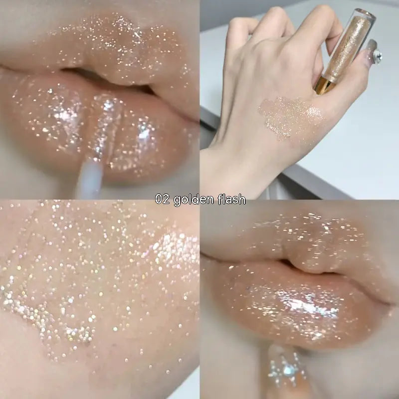 Moisturizing Flash Lip Gloss with Water Light Mirror