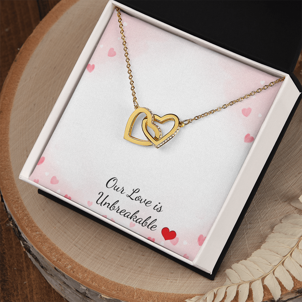 Beautiful interlocked heart necklace