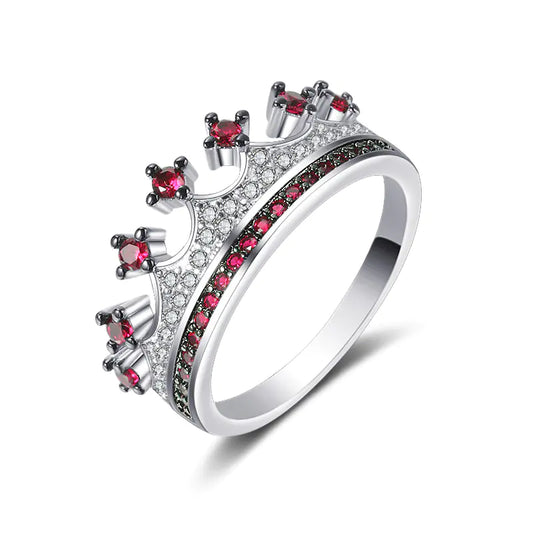 Two-tone Heart Shaped Zircon Ring